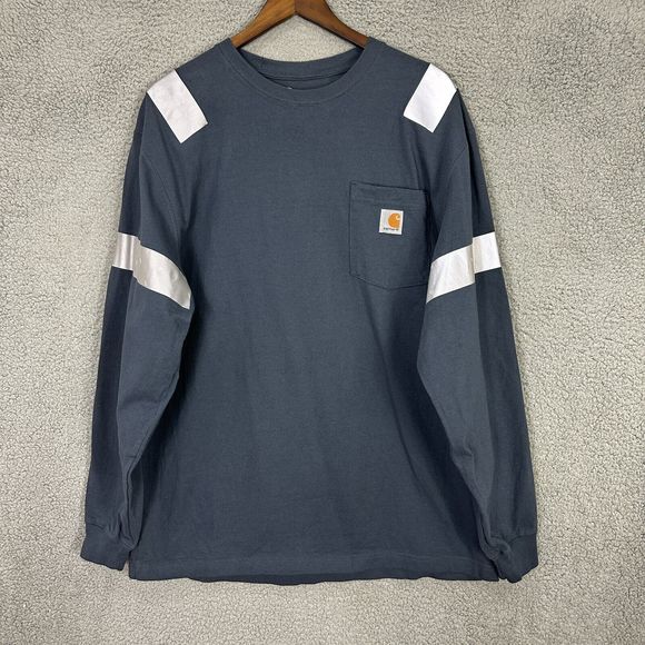 Carhartt Other - CARHARTT shirt mens large gray high visibility reflective safety long sleeve